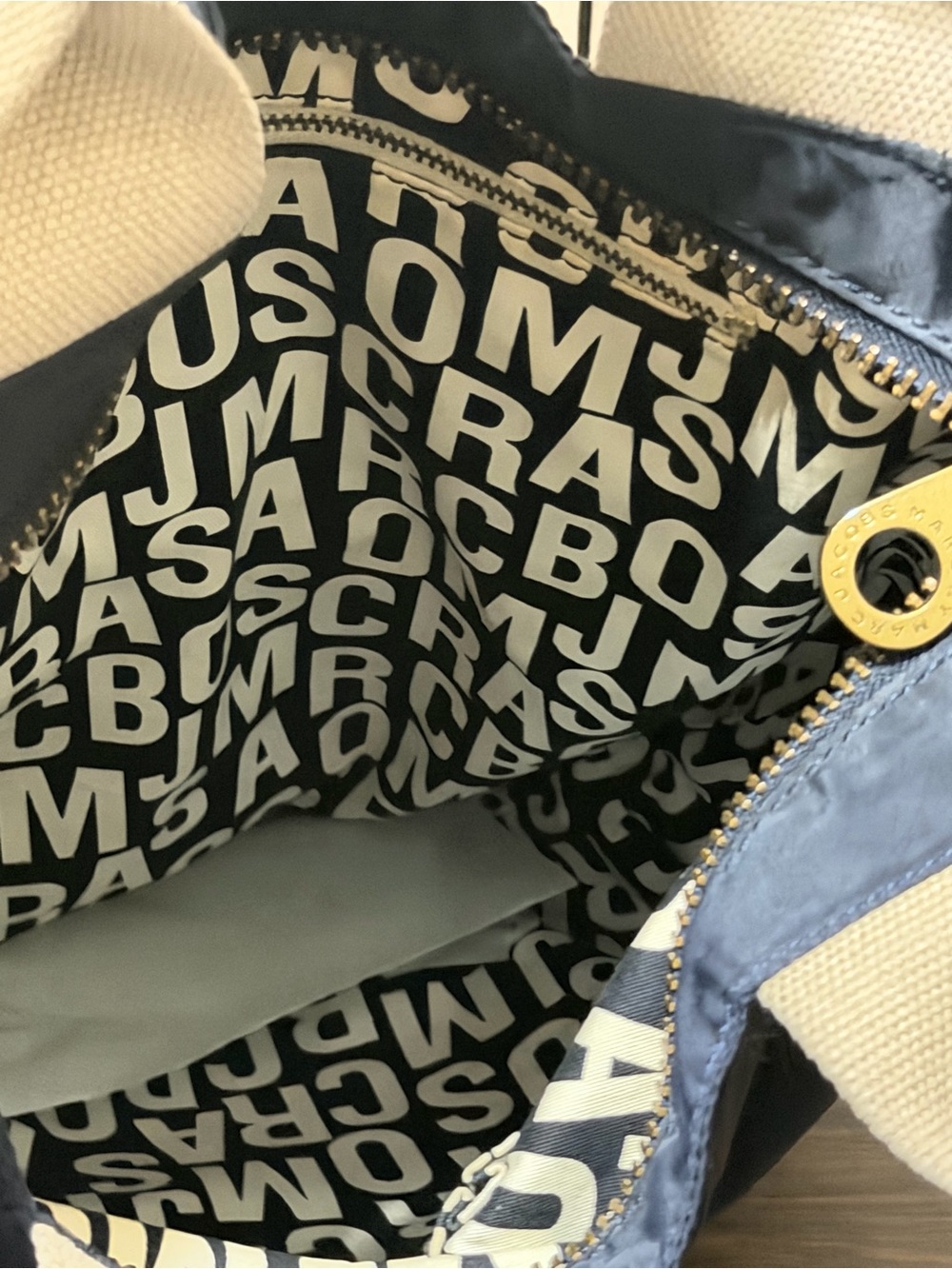 Marc by Marc Jacobs Nylon Princess Tote Bag | Rare Graphic Print Shoulder Bag - Picture 7 of 12